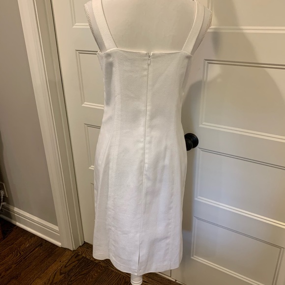 Casual Corner Textured White Summer ☀️Dress - Picture 2 of 3